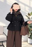 ترنچ-کت-آستردار-نورا-زرشکی