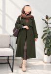 ترنچ-کت-آستردار-ونوس-خاکی-1