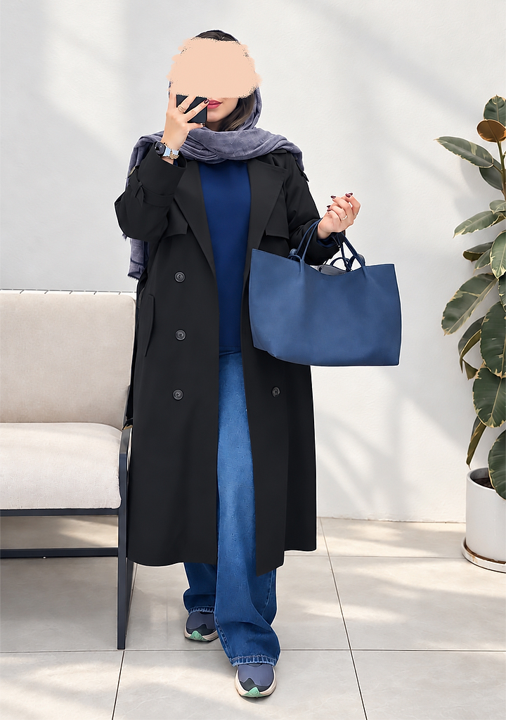 ترنچ-کت-آستردار-ونوس-مشکی ترنچ-کت-آستردار-ونوس-مشکی